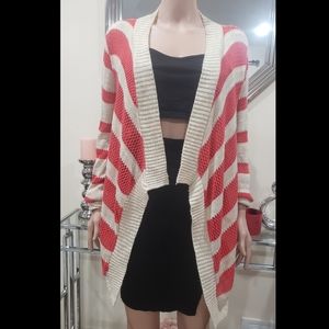 Say What? Open Front Spring Cardigan - Size Small (Lots of Stretch)